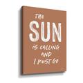 Trinx The Sun is Calling - Textual Art on Canvas Metal in Black/Brown/White | 32 H x 24 W x 2 D in | Wayfair 979D1F6347254C8D99610FD48611DCD4