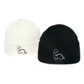 Bonnet unisexe en coton doux avec broderie dinosaure pour hommes et femmes bonnets en laine