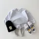 Ensemble coréen pour bébé garçon et fille 2 pièces sweat-shirt + pantalon couleur bonbon tenue