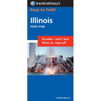 Rand Mcnally Easy To Fold: Illinois (Laminated Fold Map)