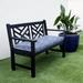 Humble + Haute Blue and White Stripe Indoor/Outdoor Bristol Bench Cushion
