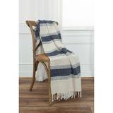 Rizzy Home Chevron Stripe Hand Loomed Cotton Throw