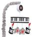 Lambs & Ivy Rock Star Musical Baby Crib Mobile Soother Toy - Guitar/Star