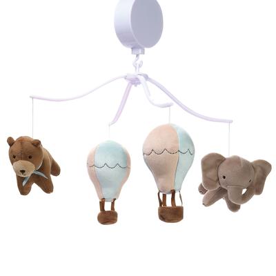 Bedtime Originals Up Up & Away Air Balloon Musical Baby Crib Mobile Soother Toy