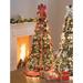 7 ft. Pre-Lit Pop-Up Christmas Tree with Remote by BrylaneHome in Red Gold