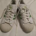 Adidas Shoes | Adidas Leather Tennis Shoes | Color: Green/White | Size: 8