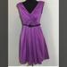 Jessica Simpson Dresses | Jessica Simpson Fit & Flare Dress Pockets Size 4 | Color: Purple | Size: 4