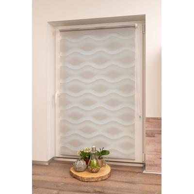 Doppelrollo K-HOME "Welle" Gr. 1, grau, B:30cm H:150cm, Polyester, Rollos, im Festmaß Image