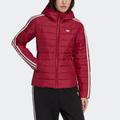 Outdoorjacke ADIDAS ORIGINALS "HOODED PREMIUM SLIM" Gr. 36, rot (legbur) Damen Jacken Outdoorjacken