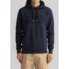 Kapuzensweatshirt GANT "TONAL ARCHIVE SHIELD", Herren, Gr. M, blau (evening blau), Web, Obermaterial: 100% Baumwolle, casual, regular fit hüftlang, hoch geschlossener Ausschnitt, Langarm mit Ärmeleinsatz 1-Knopf-Manschette, Sweatshirts, mit Bündchen...
