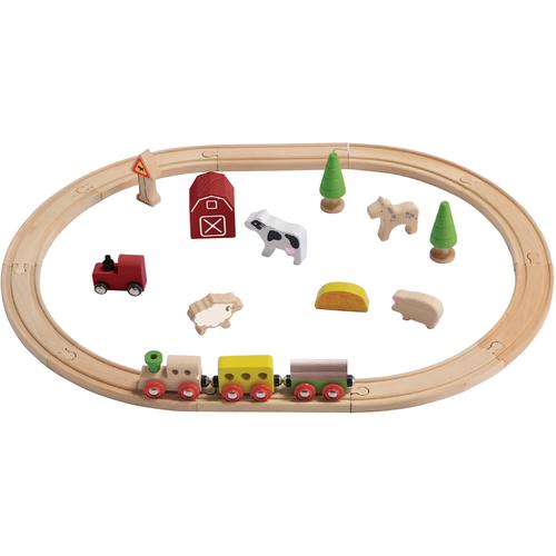 EverEarth Spielzeug-Eisenbahn Bauernhof, FSC- schützt Wald - weltweit bunt Kinder Altersempfehlung