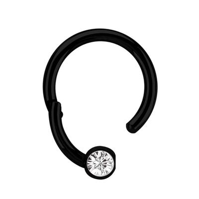 Nasenpiercing ADELIA´S "Piercing Nasenpiercing", Damen, schwarz, Stahl, modisch, Piercings, Aus 316l Stahl​ PVD schwarz beschichtet