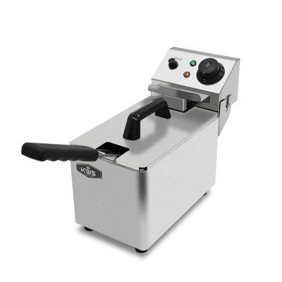 KWS KitchenWare Station KWS Powerful Compact 1700W Electric Deep Fryer 3L for Home User in Gray | 11 H x 6.7 W x 15.3 D in | Wayfair DY-3