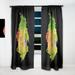 Design Art Luxury Fluid Art I Abstract Semi-Sheer Thermal Rod Pocket Single Curtain Panel Polyester/Linen | 84 H x 52 W in | Wayfair