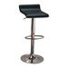 Wrought Studio™ Contemporary Backless Seat Bar Stool Wood/Upholstered/Metal in Black/Brown | 40.8 H x 15.5 W x 15 D in | Wayfair