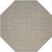 White 72 x 72 x 0.5 in Area Rug - Gracie Oaks Square Makita Gingham Machine Braided Indoor/Outdoor Use Area Rug in Beige | Wayfair
