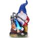 Arlmont & Co. Kentiga Gnome Garden Statue Resin/Plastic in Blue | 5.1 H x 10.63 W x 6.3 D in | Wayfair AD5DDA326AFF458D8A8175094F73DCE4