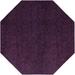 Indigo 84 x 84 x 0.5 in Area Rug - Ebern Designs Square Yazdan Solid Color Power Loomed Area Rug in Purple | 84 H x 84 W x 0.5 D in | Wayfair
