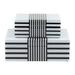 Joss & Main Decorative Storage Boxes - Contemporary Black & White Striped Wooden Boxes for Photos, Jewelry | 4 H x 11 W x 7 D in | Wayfair