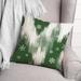 The Holiday Aisle® Davieon Abstract Square Throw Cushion Polyester/Polyfill blend in Green | 16 H x 16 W x 1.5 D in | Wayfair