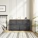 Ebern Designs Dusti 5 Drawer Storage Standard Dresser Wood in Gray | 21.5 H x 39.4 W x 11.8 D in | Wayfair BF5FF314B26748D7B3C585A3D322933A