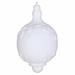 The Holiday Aisle® Flocked Drop Finial Christmas Ornament Plastic in White | 7 H x 7 W x 7 D in | Wayfair 0CE05430739B42AD99E67322EEB0F3A4