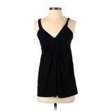 Vol.1 Casual Dress - Party Plunge Sleeveless: Black Solid Dresses - Women's Size Small