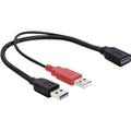 USB-Kabel usb 3.2 Gen1 (usb 3.0 / usb 3.1 Gen1) usb-a Stecker, usb-a Buchse 0.30 m Schwarz ve