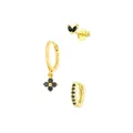 CANNER – boucles d'oreilles colorées en Zircon pour femmes bijoux bohème géométriques rondes en