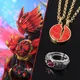 Anime Kamen Rider wing O Collier pour Hommes et Femmes Pendentif Médaille Core Broken Taka Ankh