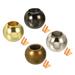 Pull Cord End Cord Metal Bead Lamp Zipper Round Ball Pull End 4 Color, 4pcs - Gold Tone, Silver Tone, Bronze, Black