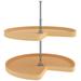 Rev-A-Shelf 4WLS472-24-52 24-Inch Wood Cabinet 2-Shelf Kidney Shaped Lazy Susan