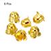 Pull Cord End,Blind Cord Metal Bead Light Flower Type Pull Ends, 6pcs - Gold Tone