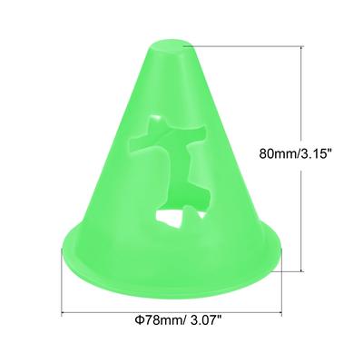 Agility Cones 50 Pack Sports Cones Training Marker with Exercise Holes