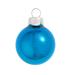 Shiny Finish Glass Christmas Ball Ornaments - 3.25" (80mm) - Wedgewood Blue - 8ct