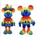 Disney Toys | Disney Authentic Mickey Minnie Mouse Rainbow Plush | Color: Purple/Red | Size: Os