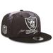 Men's New Era Black Las Vegas Raiders Ink Dye 2022 Sideline 9FIFTY Snapback Hat