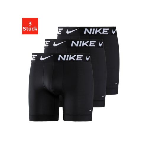 Boxer NIKE UNDERWEAR Gr. S, schwarz Herren Unterhosen mit besonders langem Bein