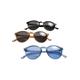 Sonnenbrille URBAN CLASSICS "Unisex Sunglasses Cypress 3-Pack" Gr. one size, blau (black, brown, blue) Damen Brillen Accessoires