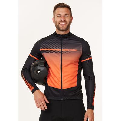 Radtrikot ENDURANCE "Jillard" Gr. M, orange (orange, schwarz) Herren Trikots mit reflektierenden Elementen