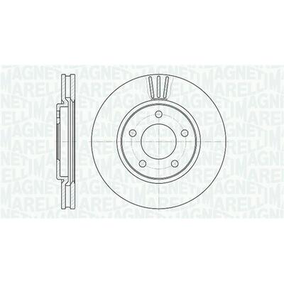 MAGNETI MARELLI Bremsscheibe vorne rechts links innenbelüftet Ø281mm 281mm für PLYMOUTH DODGE CHRYSLER 5073069AA 5019981