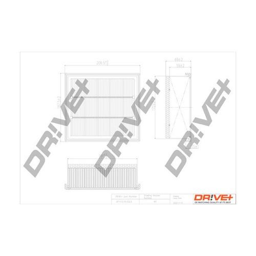 Drive+ Luftfilter für FIAT CHRYSLER 68247339AA 51977574 K68247339AA DP1110.10.0323