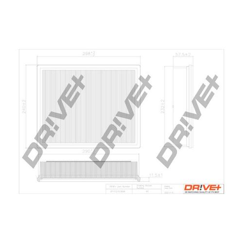 Drive+ Luftfilter für SSANGYONG 23190-21001 23190-21003 23190-09000 DP1110.10.0694