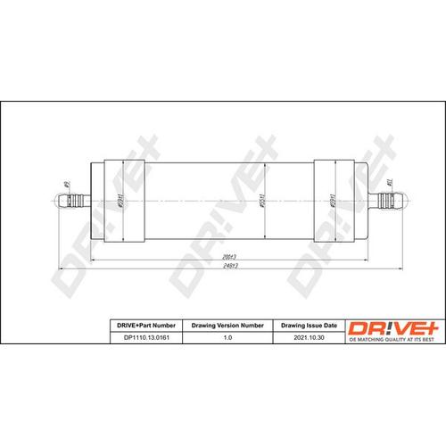 Drive+ Kraftstofffilter 55mm für VAG 4F0127401F DP1110.13.0161