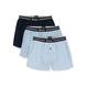 BOSS Herren Pyjama-Shorts Webboxer Unterhose Boxer Shorts 3er Pack, Farbe:Blau, Größe:2XL, Artikel:-465 Open Blue