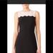 Kate Spade Dresses | Kate Spade Ruffle Bottom Dress With Scalloped Top. Nwot . Retsil 348 | Color: Black/Pink | Size: 6