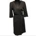 J. Crew Dresses | J. Crew Wrap Dress, Size 4, Color Heather Black, Snap Enclosure | Color: Black | Size: 4