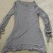 American Eagle Outfitters Dresses | American Eagle Baby Doll Striped Dress Size Large | Color: Black/White | Size: L