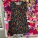 Lularoe Dresses | Lularoe Tee Shirt Dress Size Small With Bright Patterns | Color: Black/Orange | Size: S