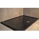 Diamond Low Profile 35mm Rectangle Central Waste Stone Resin Black Matt Shower Tray Various Sizes Inc FREE Shower Waste (1200x900)